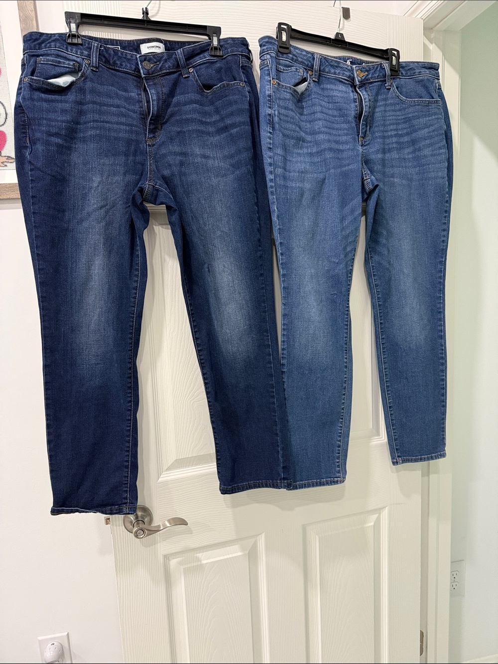 Sonoma Straight-Leg Jeans in Dark & Medium Blue Washes